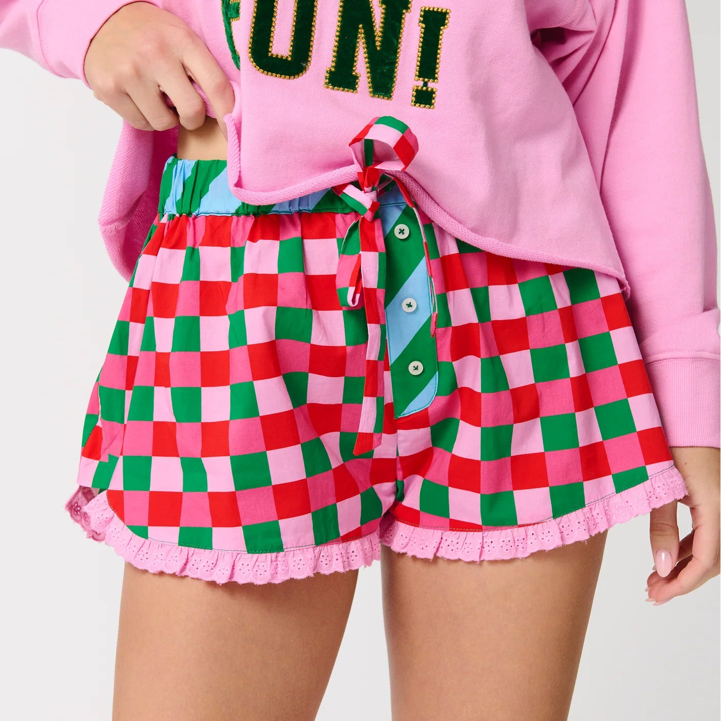 Checkered Boxer Shorts