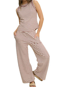 Pier Park Burgundy Pant Set