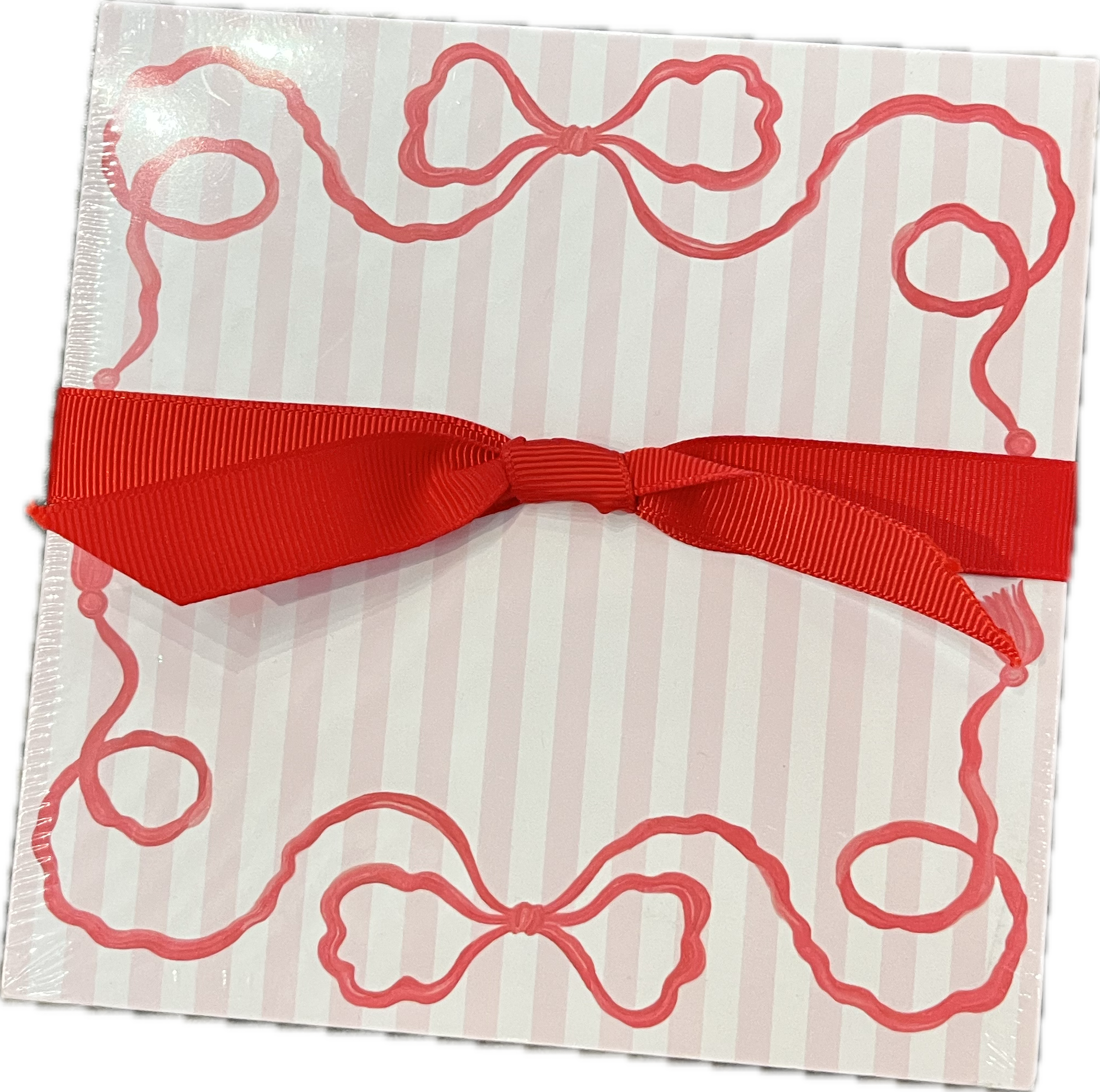 Notepad-Luxe Red Bow Pad
