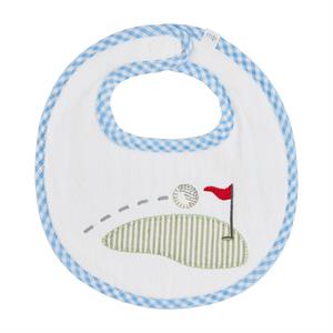 Boy Golf Flag Applique Bib