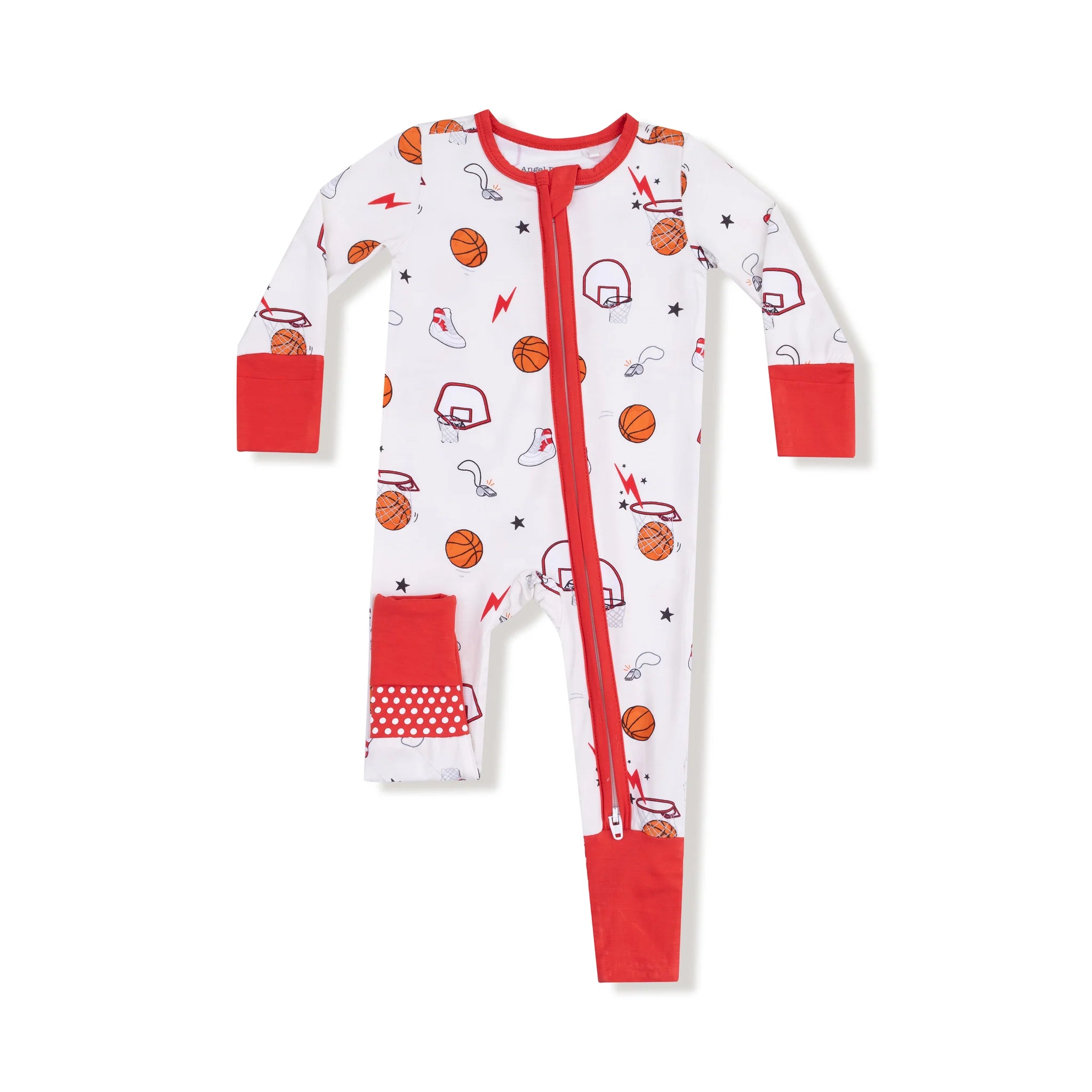 Basketball 2 Way Zipper Romper