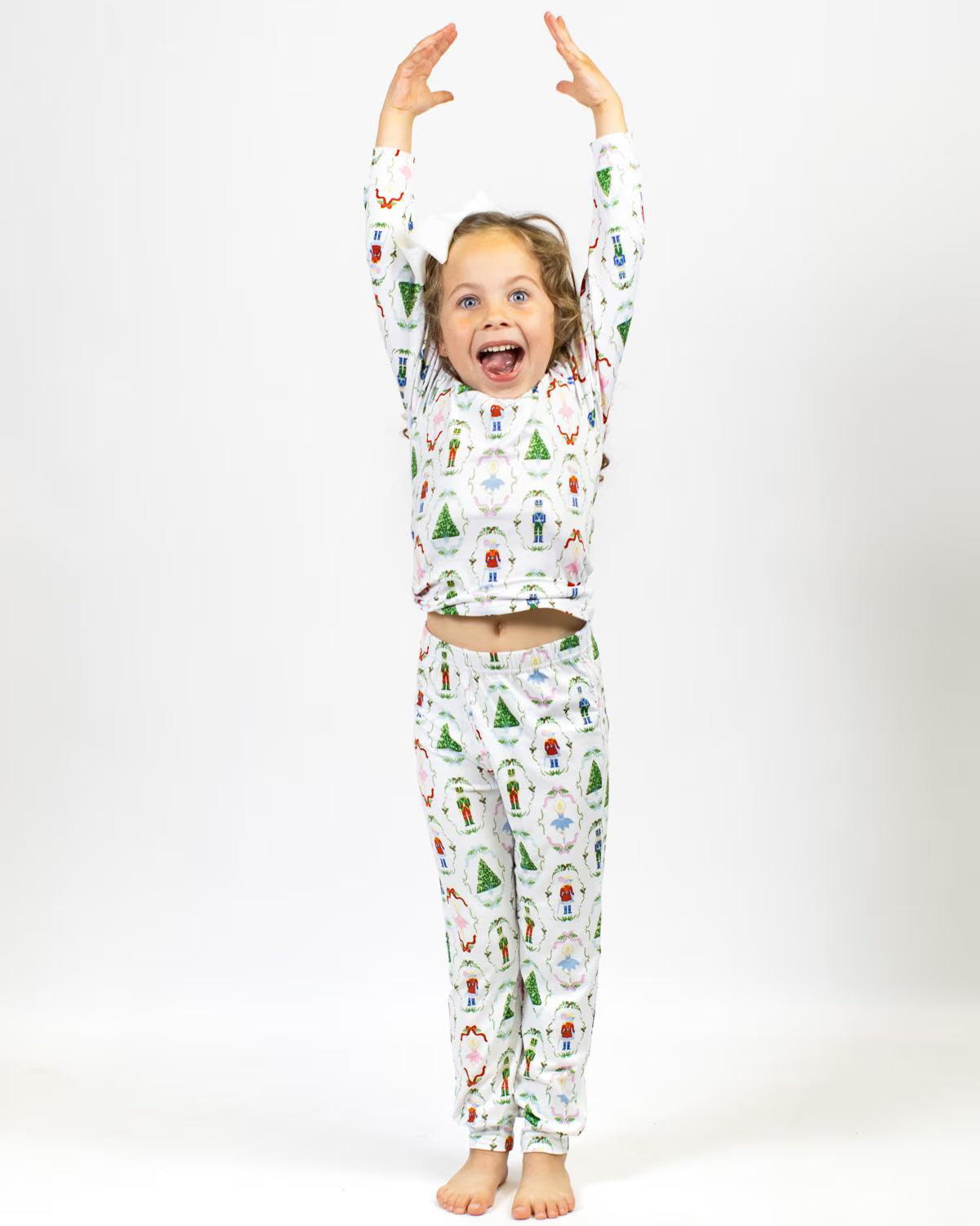 Kid's Nutcracker Waltz Long Sleeve Pajama Set