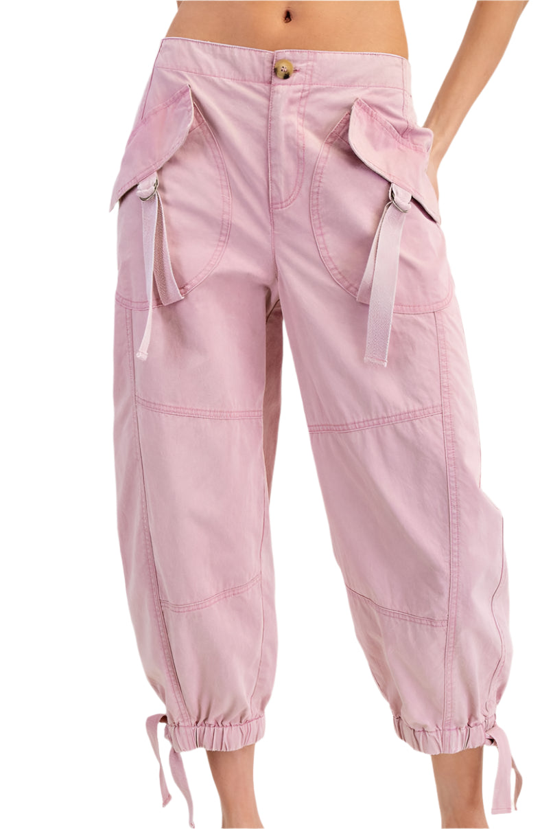 Vintage Rose Cargo Pants