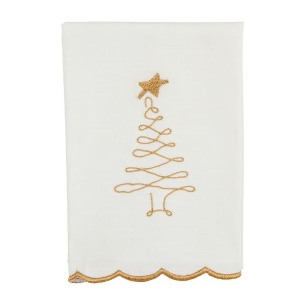Gold Scallop Towel
