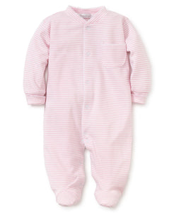 Kissy Kissy - Pink Simple Stripes Footie