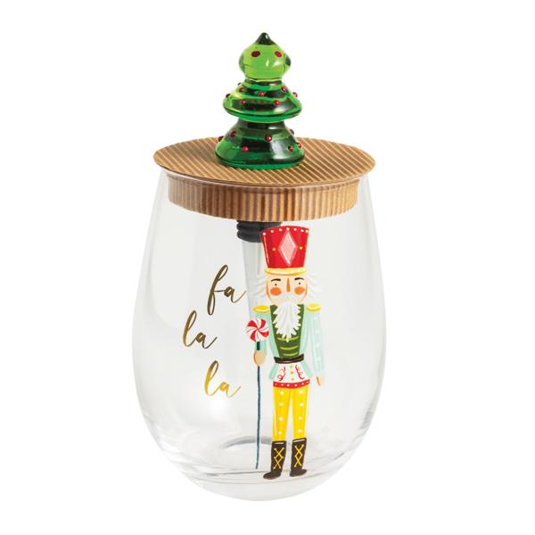 Nutcracker Wine Glass Set