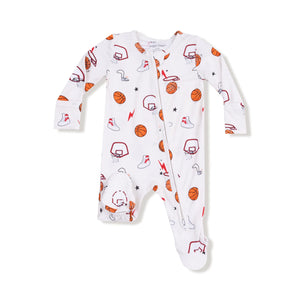 Basketball 2 Way Zipper Footie