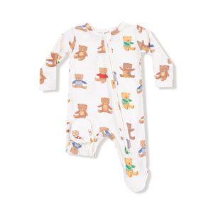 Teddy Bear 2 Way Zipper Footie