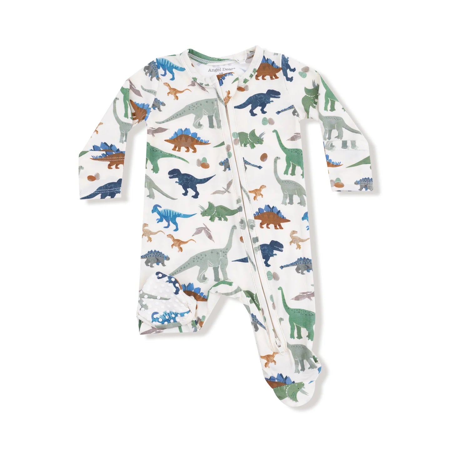 Washy Dino 2 Way Zipper Footie