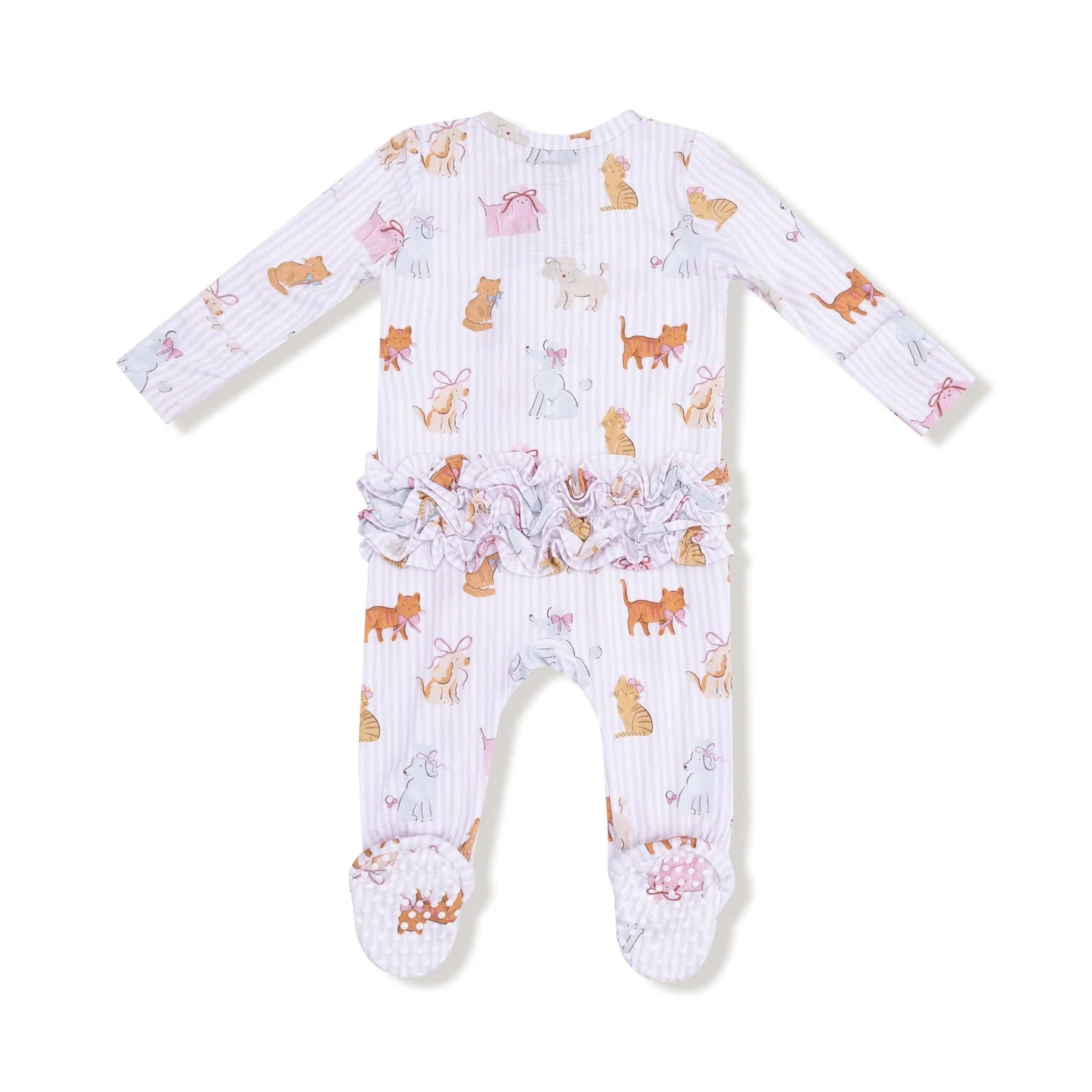 Fancy Pets 2 Way Ruffle Back Zipper Footie