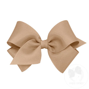 Small Grosgrain Hair Bow with Plain Wrap