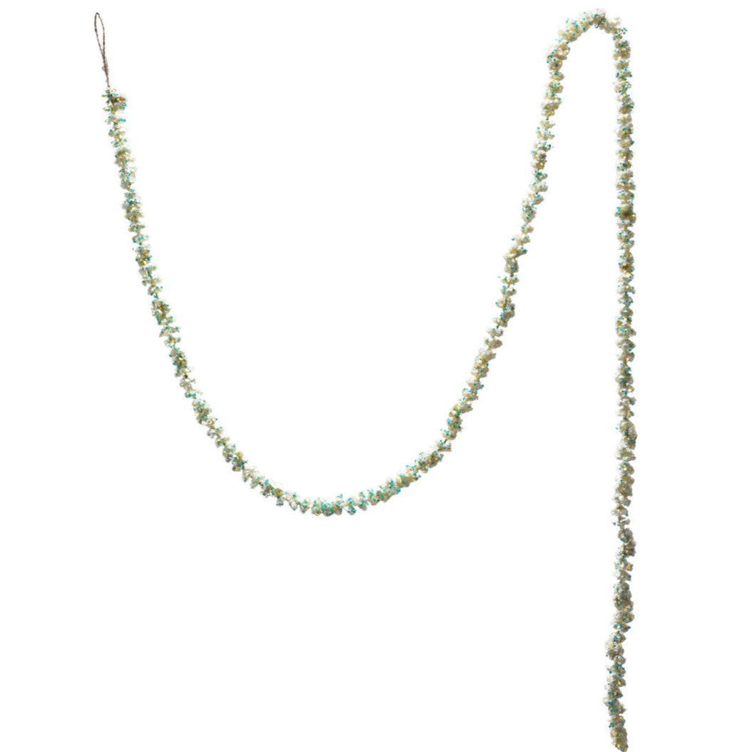 Foam Garland with Iridescent Glitter