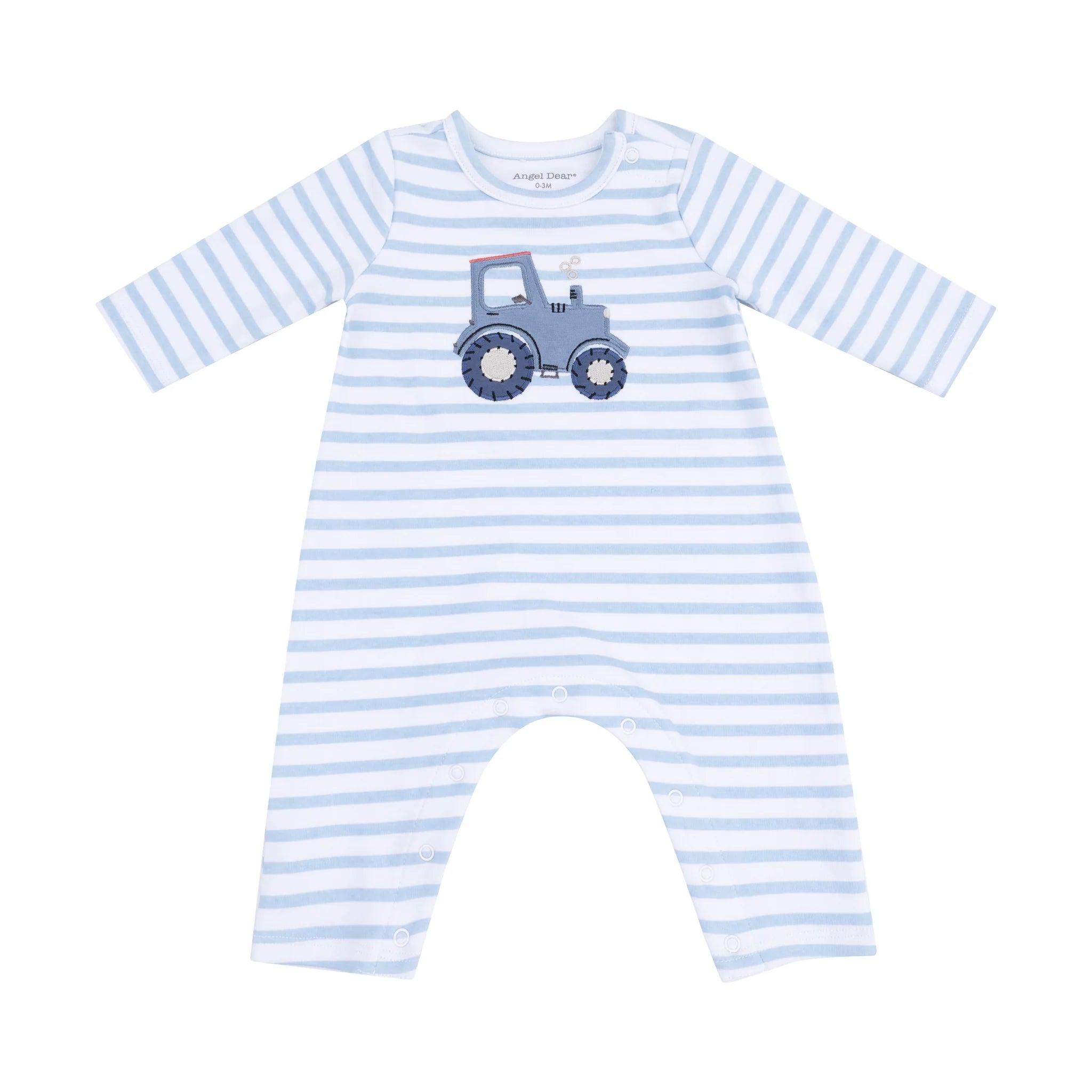 Mini Tractor Shoulder Snap Romper