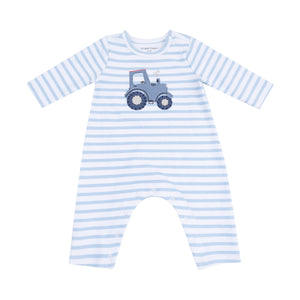 Mini Tractor Shoulder Snap Romper