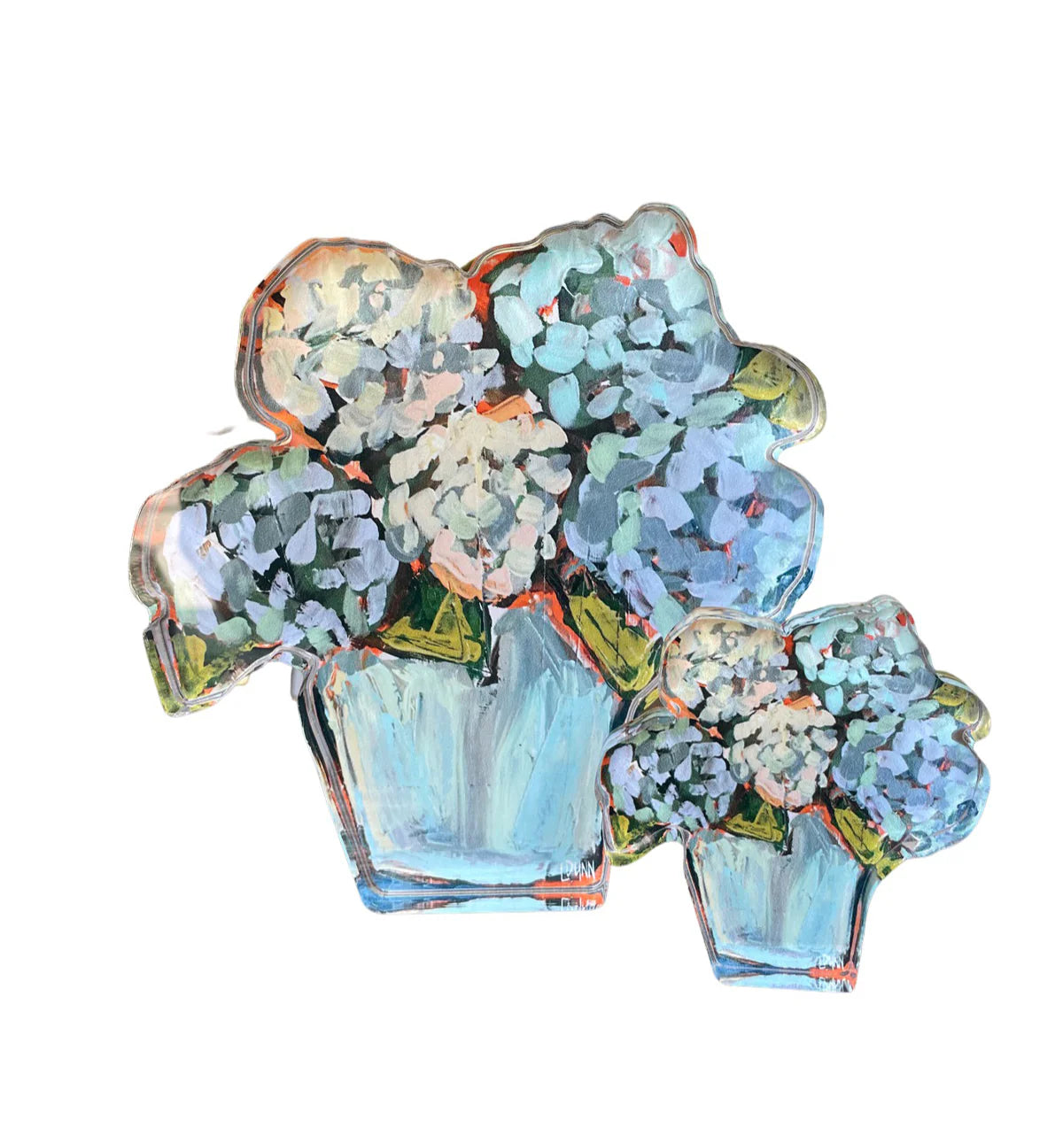 Blue Hydrangea Acrylic Bloom Block