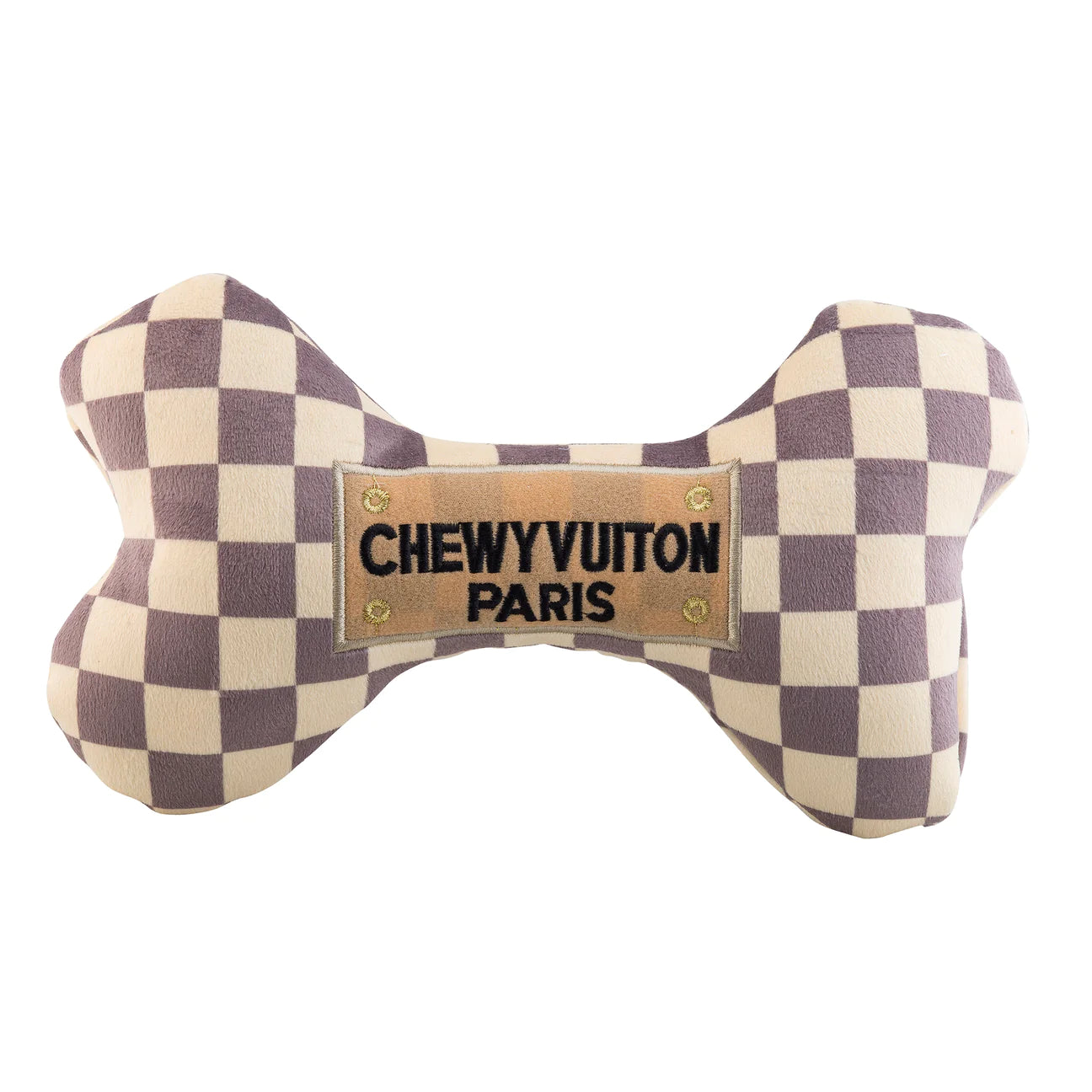 Chewy Vuiton Checker Bone Toys