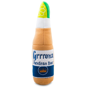 Grrrona Beer Bottle Plush Dog Toy