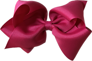 Mini King Grosgrain Hair Bow with Plain Wrap