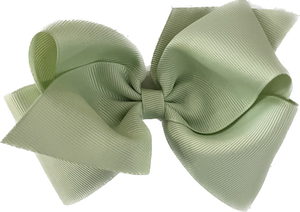 Mini King Grosgrain Hair Bow with Plain Wrap