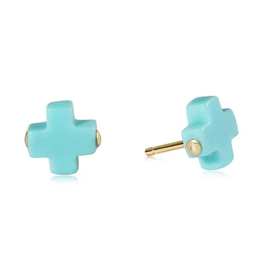 Signature Cross Stud Earring