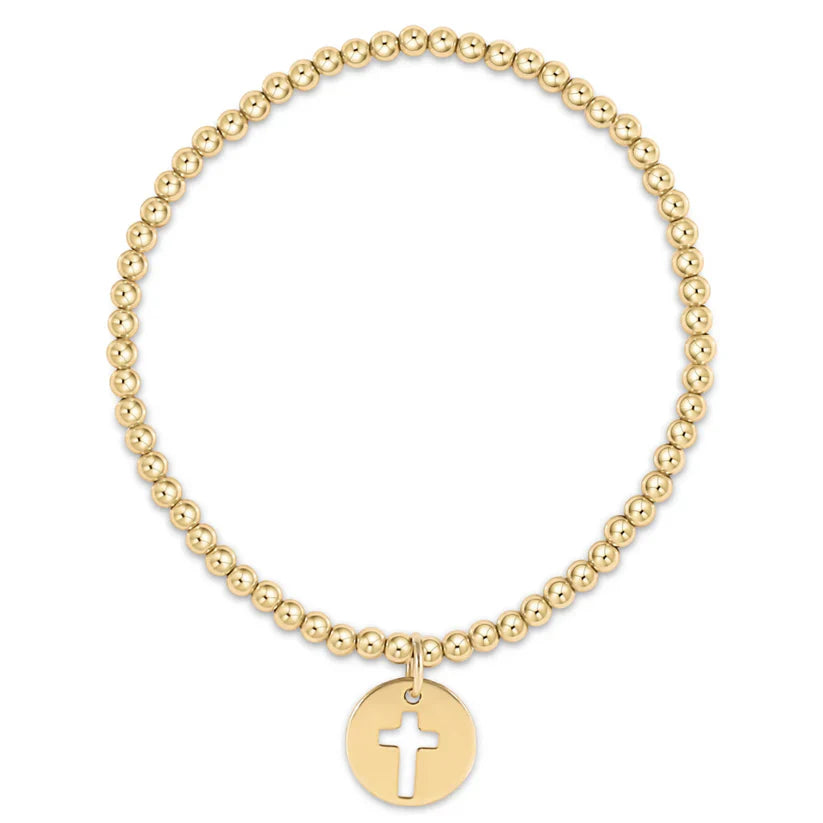 Classic Gold Bead Bracelet-Blessed