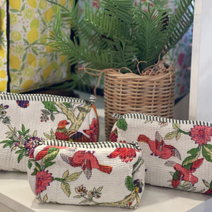 Quilted Cosmetic Bag-Set of 3