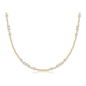 Hope Unwritten Gold Choker-Pearl