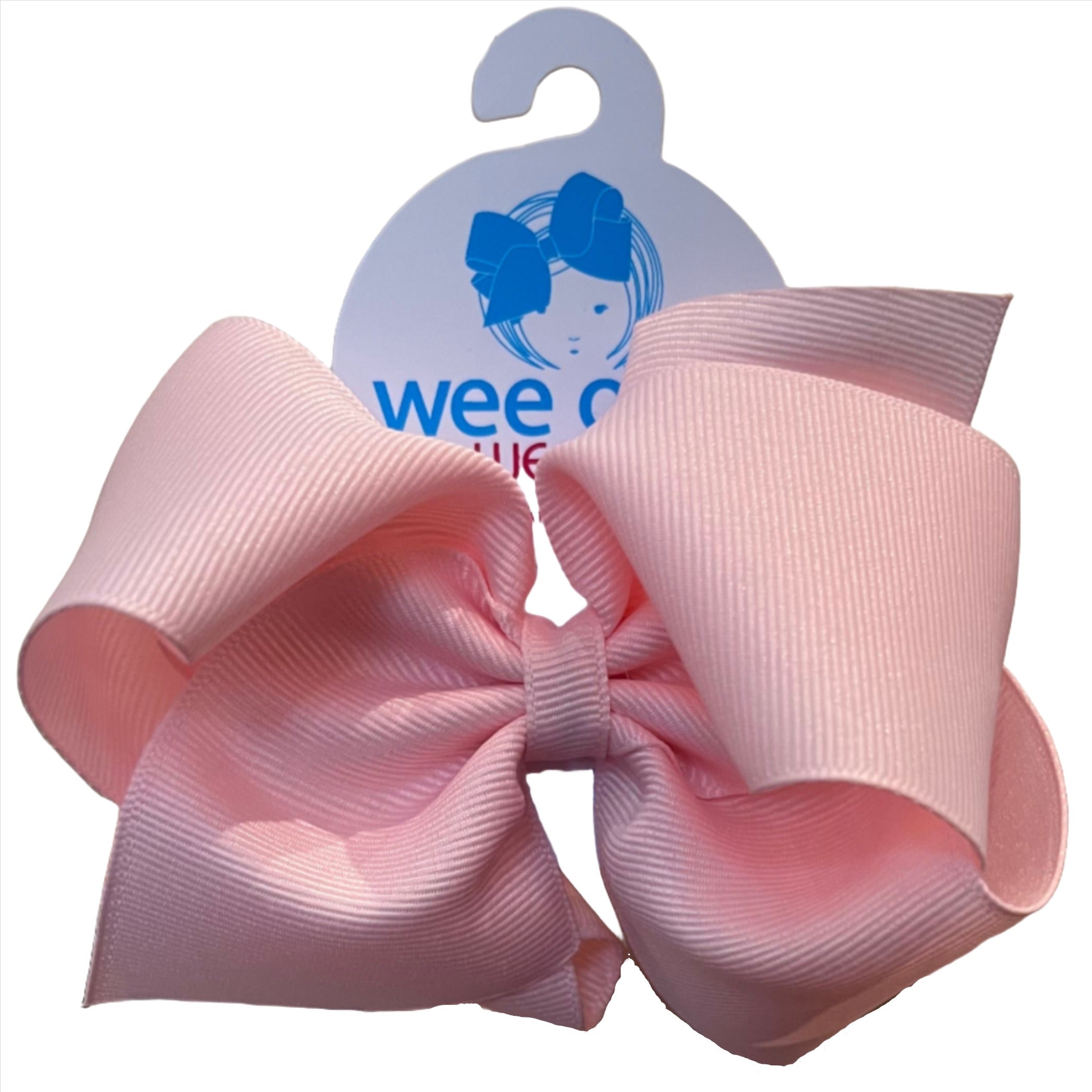 Mini King Grosgrain Hair Bow with Plain Wrap