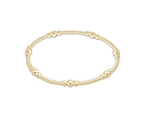 Classic Purpose Pattern Gold Bead Bracelet