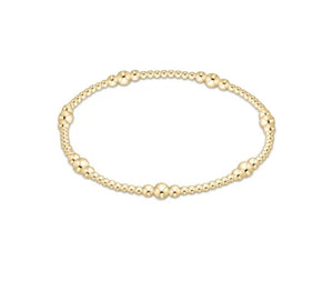 Classic Purpose Pattern Gold Bead Bracelet