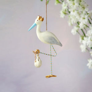 Flying Stork Ornaments