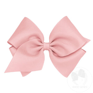 King Grosgrain Hair Bow with Plain Wrap