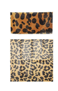Paper Guest Towel with Animal Print Pattern
