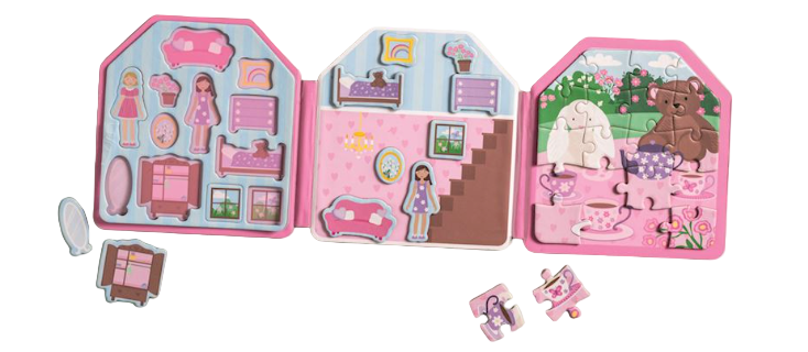 Dollhouse Magnetic Puzzle Book