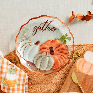 Gather Glass Platter