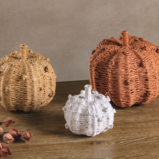 Woven Paper Pumpkin