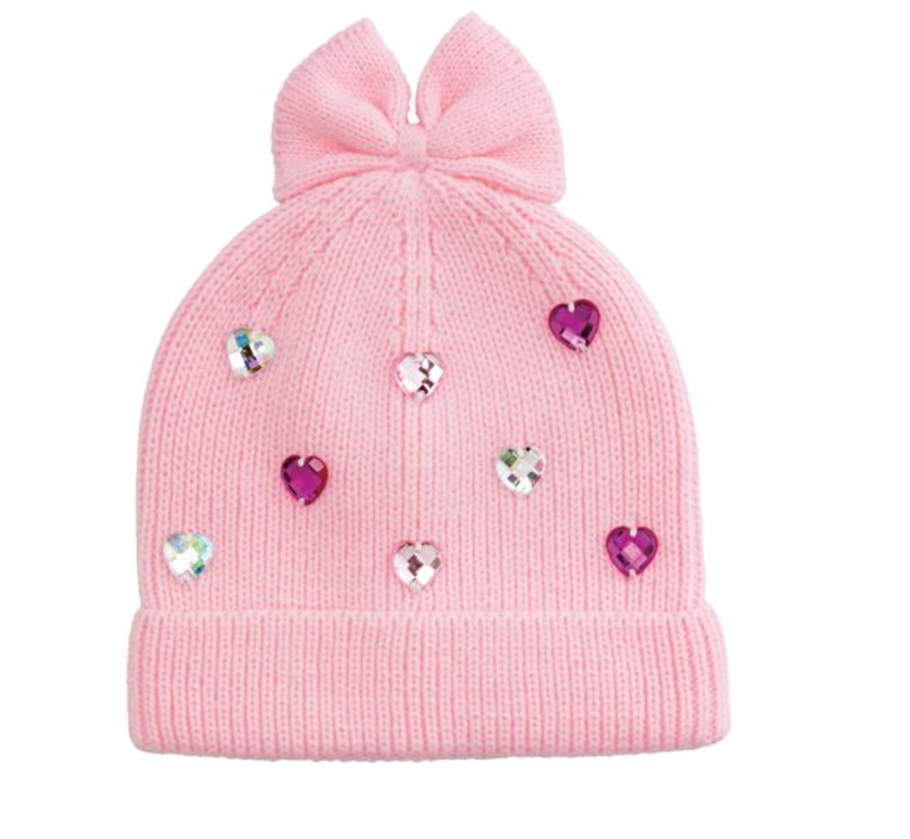 Polka Dot Rhinestone Beanie