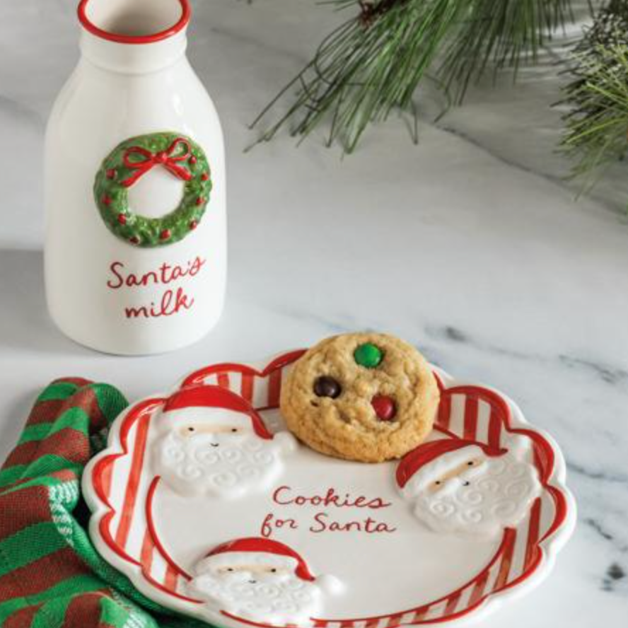 Christmas Milk & Cookies For Santa Set