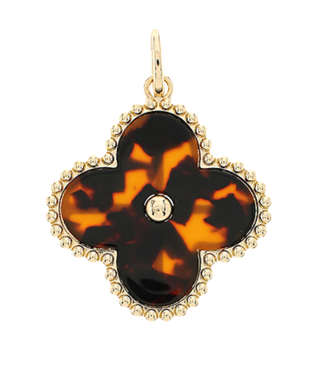 Charm Bar-Tortoise Clover Charm