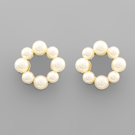 Flower Pearl Earrings