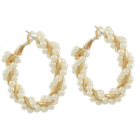 Twisted Pearls Earrings