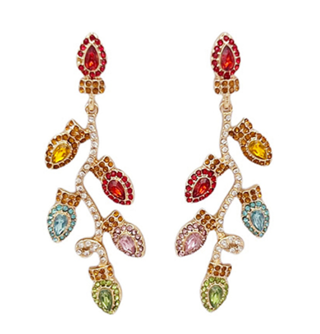 Christmas Light Earrings