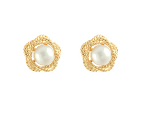 Flower Pearl Earrings