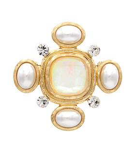 Brooch with Pearls