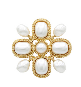 Brooch with Pearls