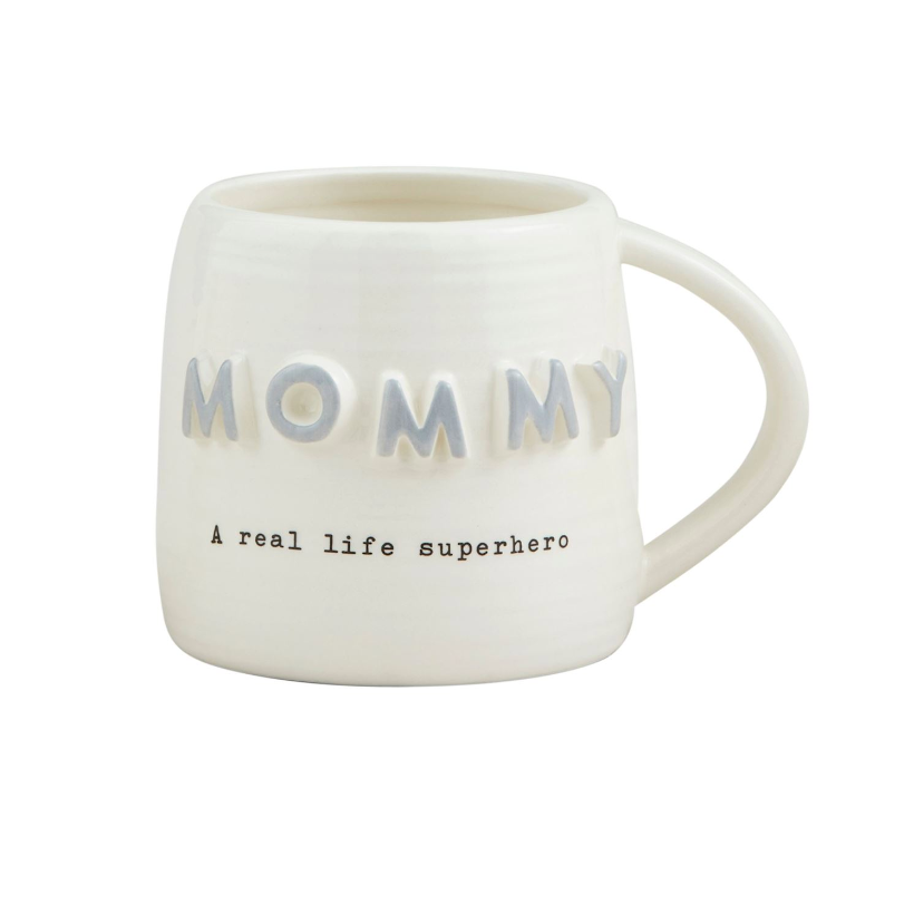 Grey Chunky Letter Mommy Mug