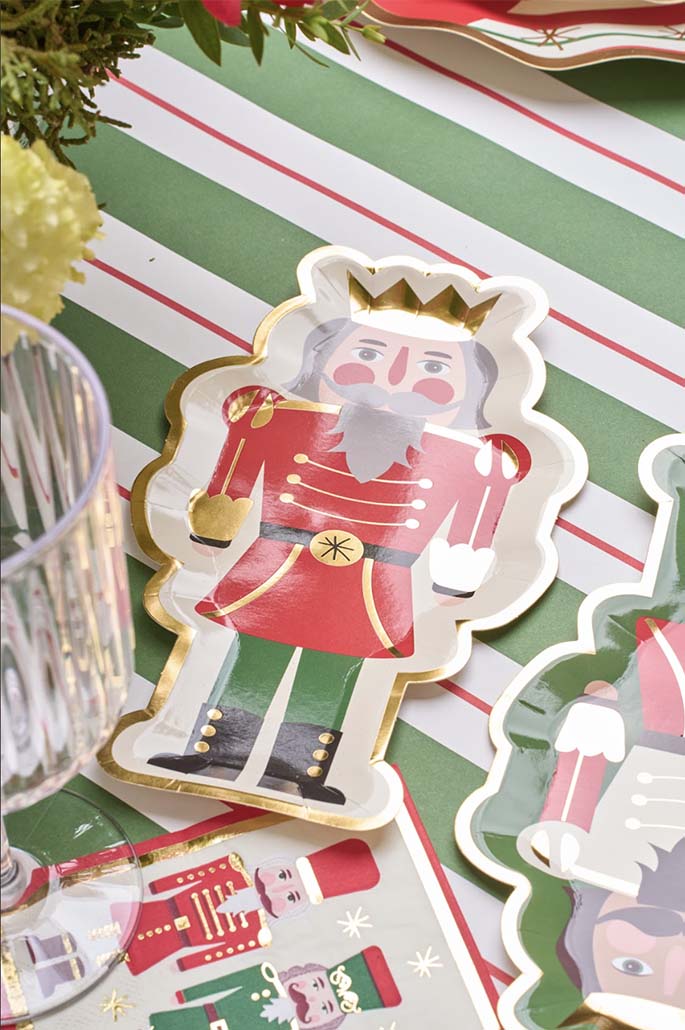 Nutcracker Christmas Salad Plate