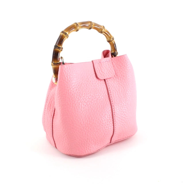 Bamboo Top Handle Crossbody Bag