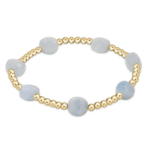 Admire Gold 3mm Bead Bracelet - Gemstone