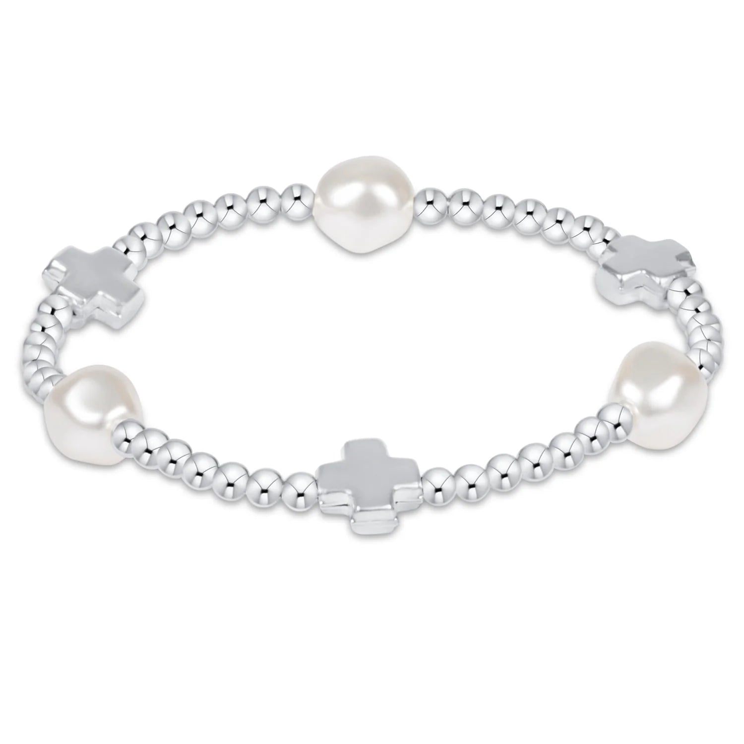 Signature Cross Admire Pearl Pattern Bracelet